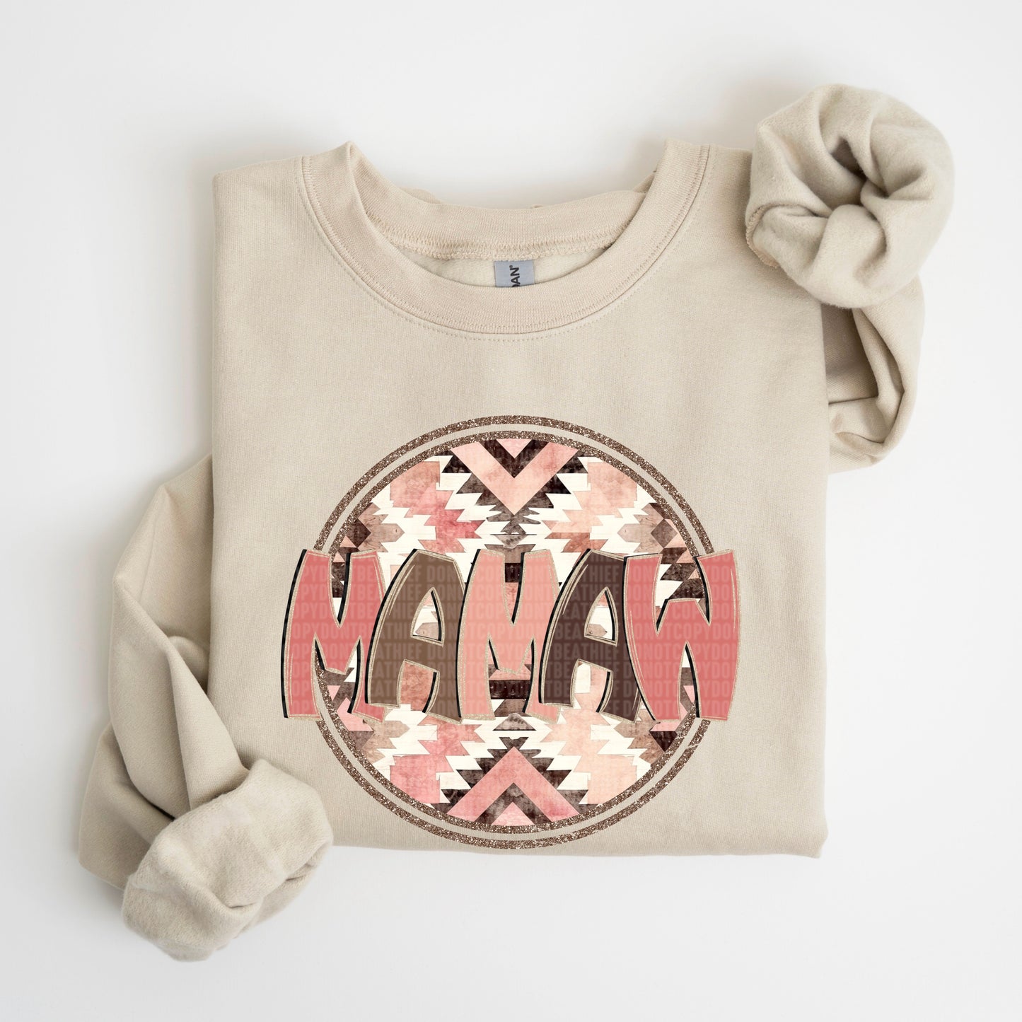 Mamaw Western Circle Name DTF Transfer