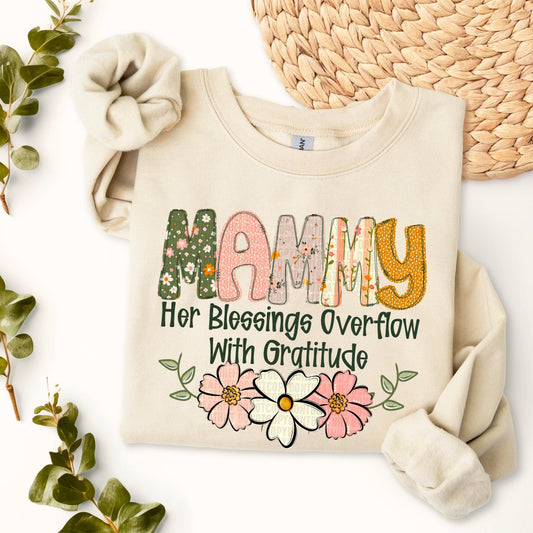 Mammy Blessings Overflow DTF Transfer