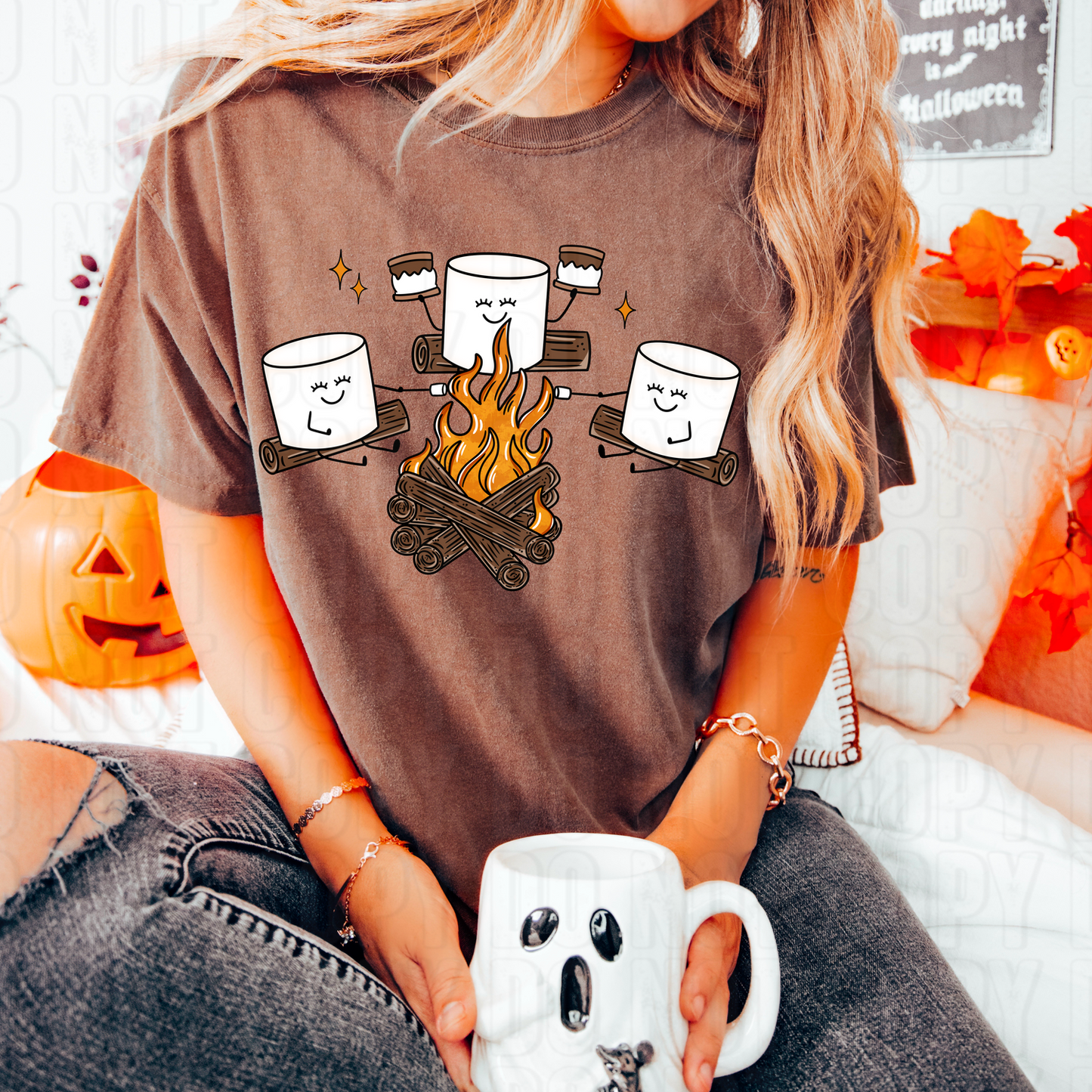 Marshmallow Bonfire DTF Transfer