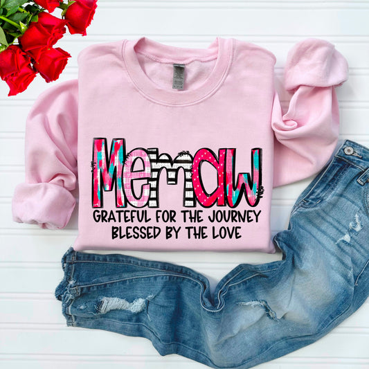 Memaw - Blessed By The Love DTF Transfer