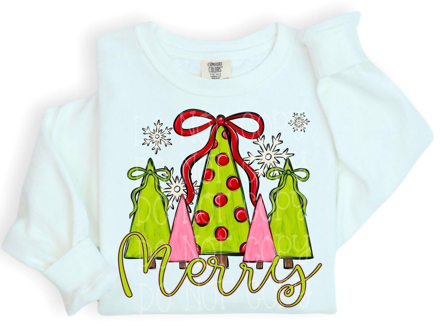 Merry Doodle DTF Transfer