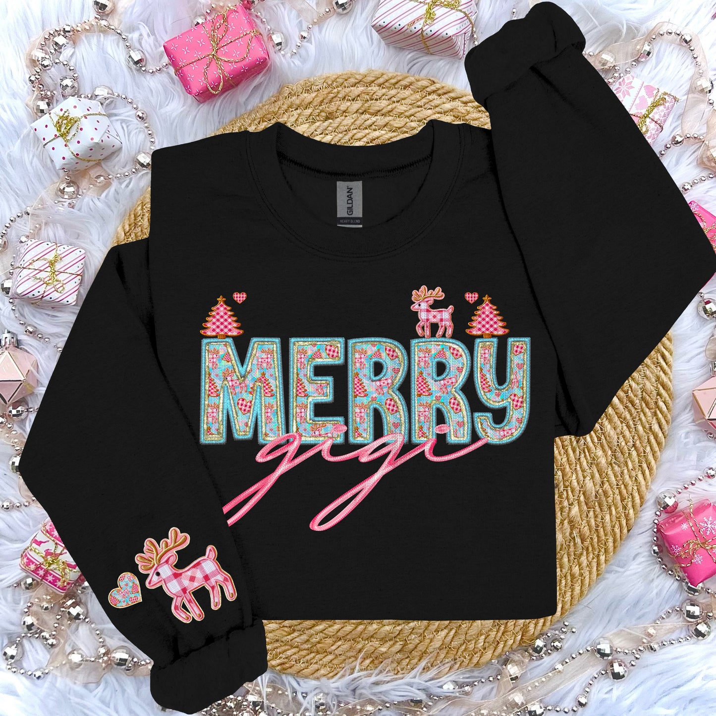 Merry Gigi Faux Embroidery DTF Transfer