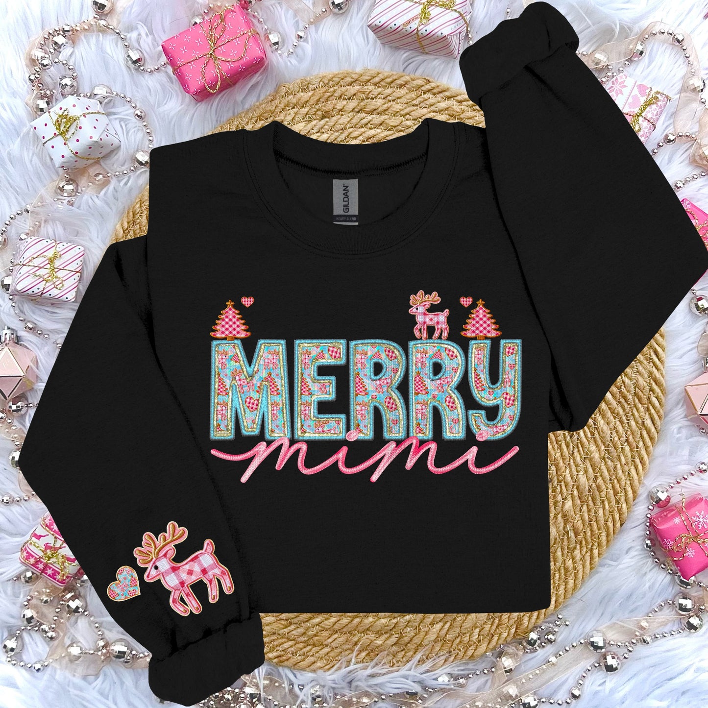 Merry Mimi Faux Embroidery DTF Transfer