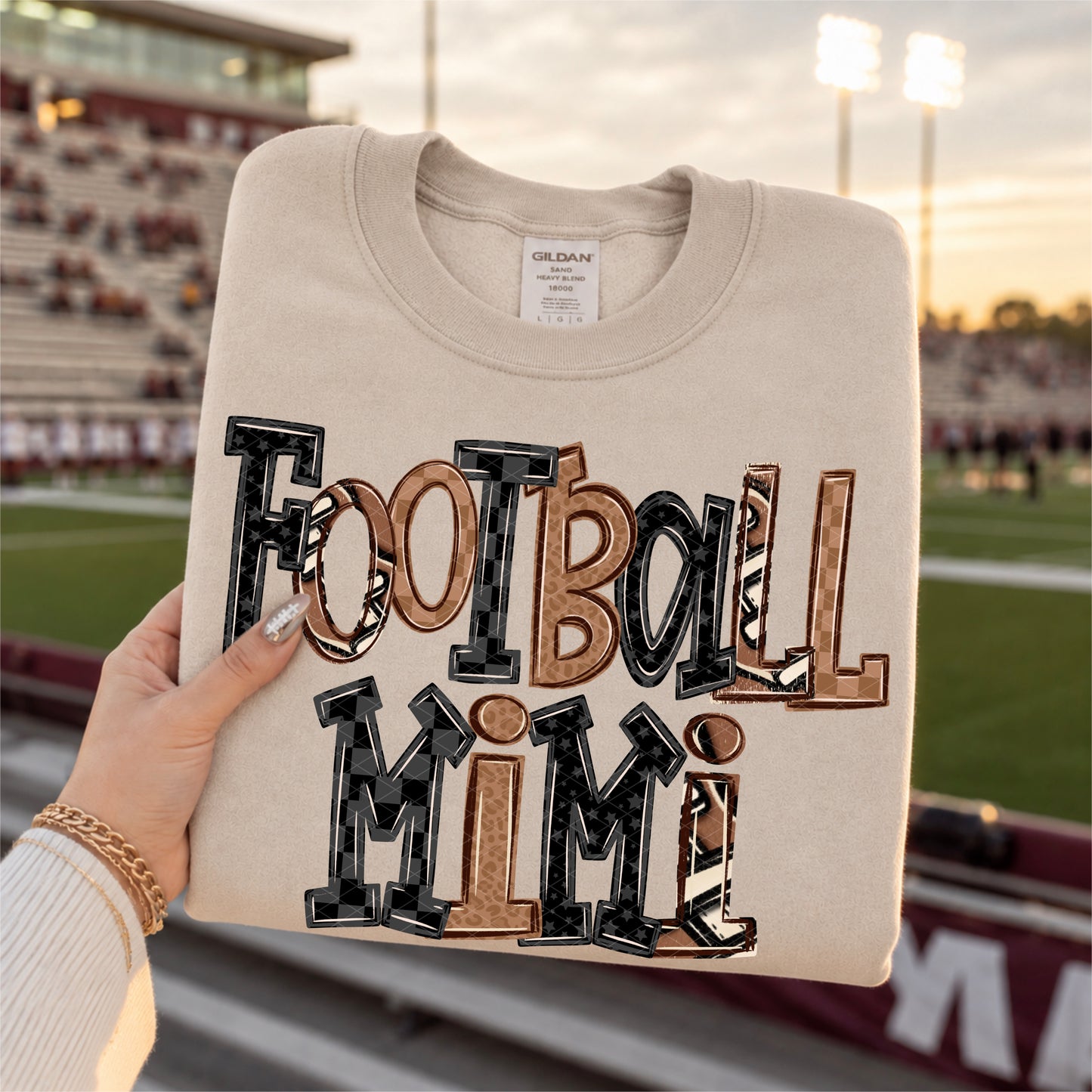 Mimi Football Doodle DTF Transfer