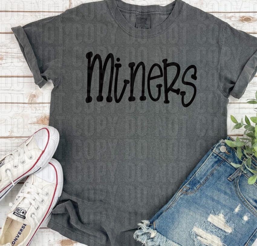 Funky Serif Mascots DTF Transfer