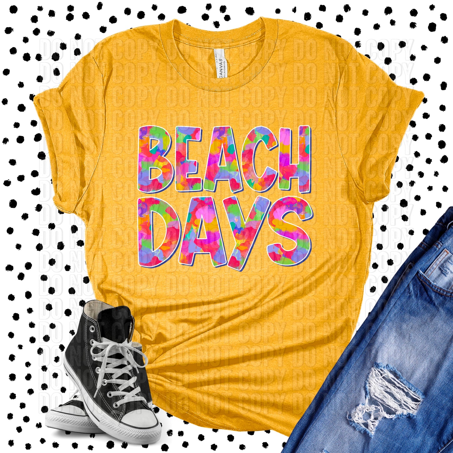 Beach Days Mosaics DTF Transfer