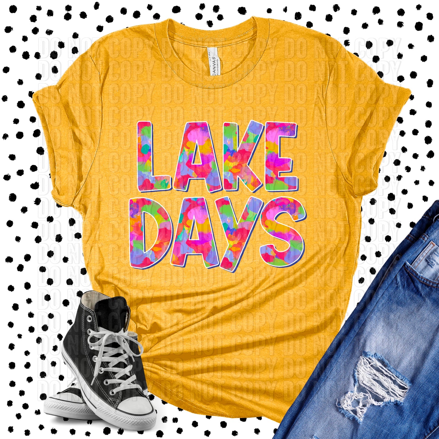 Lake Days Mosaics DTF Transfer