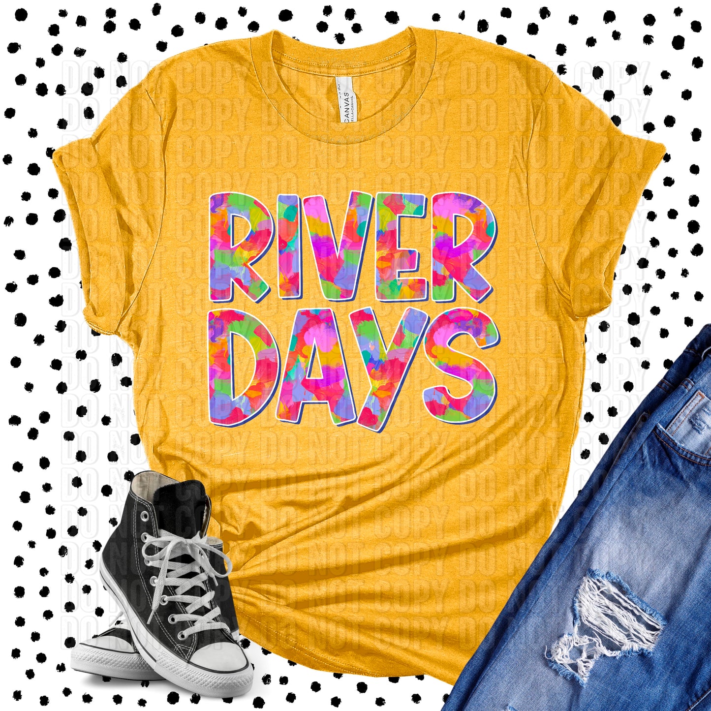 River Days Mosaics DTF Transfer