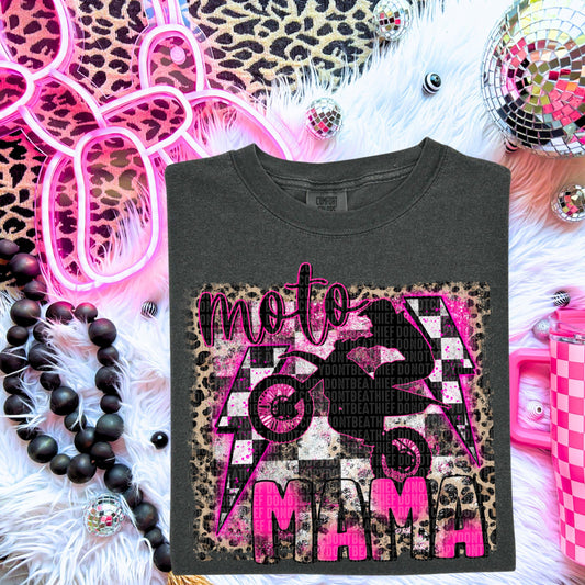 Moto Mama Pink DTF Transfer