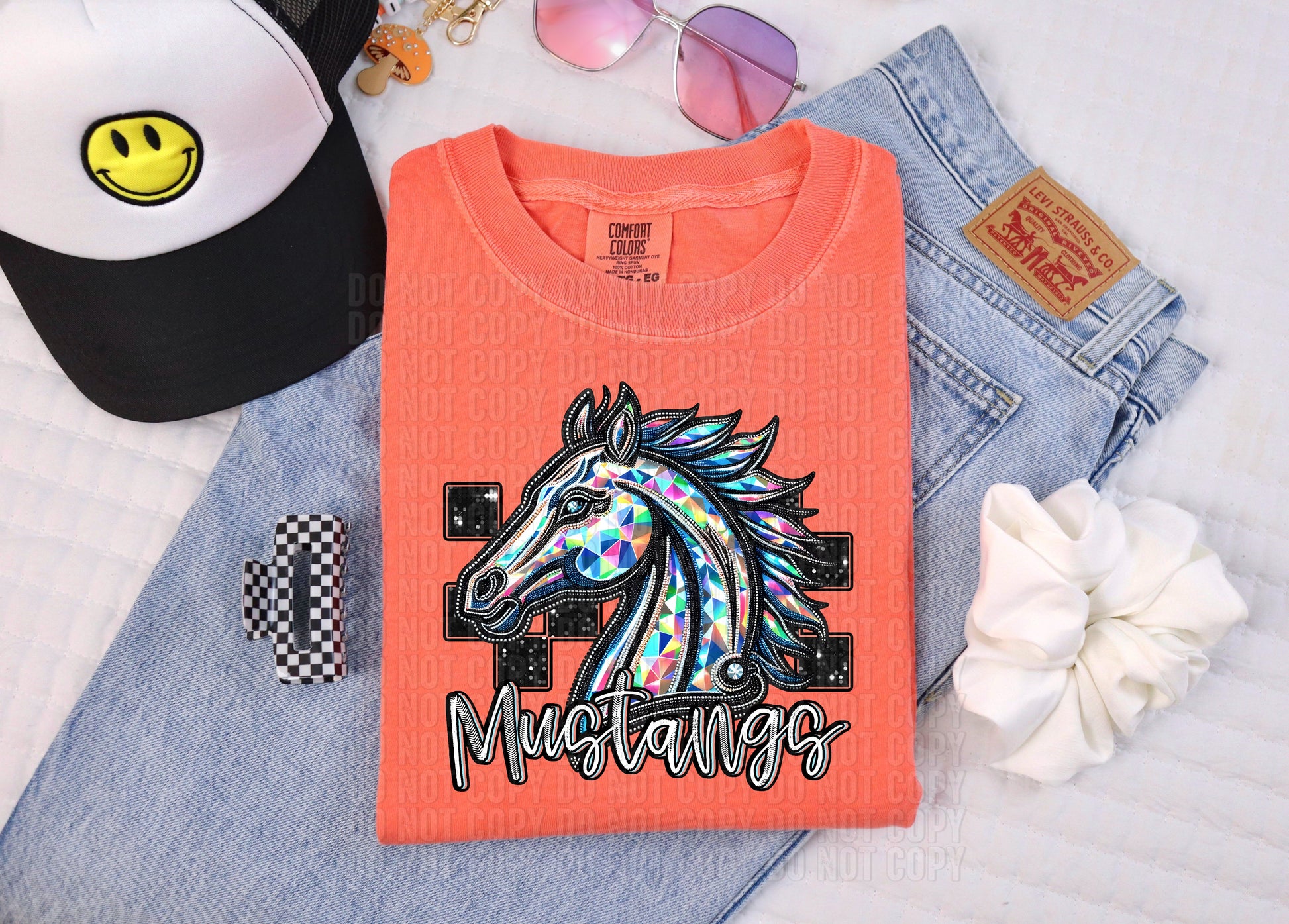Rhinestone Colorful Mascots DTF Transfer