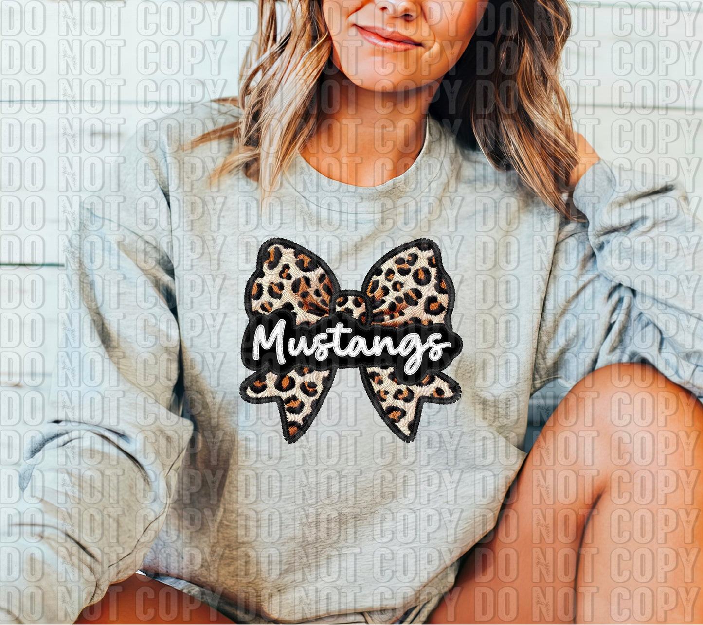 Leopard Bow Mascots DTF Transfer
