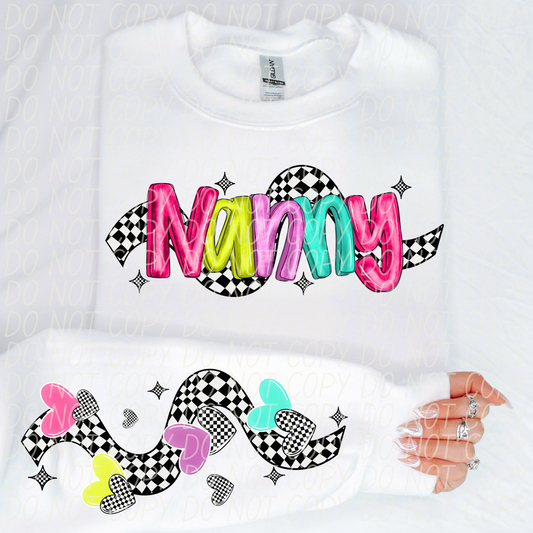 Nanny Bright Checker DTF Transfer