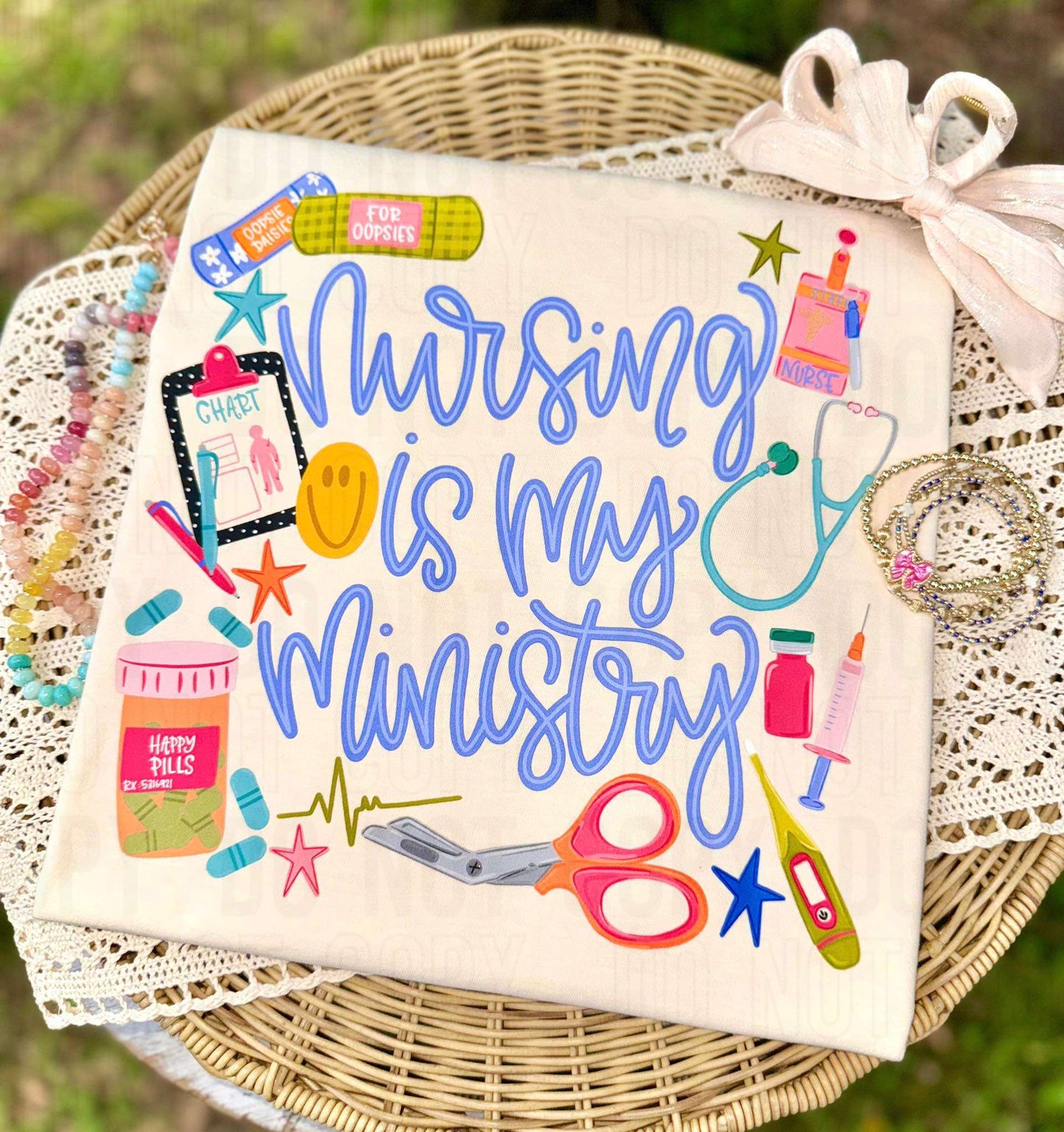 Nursing Is My Ministry Collage DTF Transfer