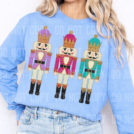 Christmas Nutcrackers Trio DTF Transfer