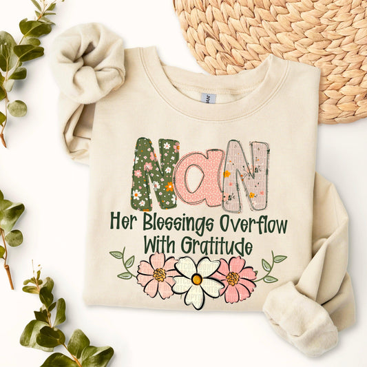 Nan Blessings Overflow DTF Transfer