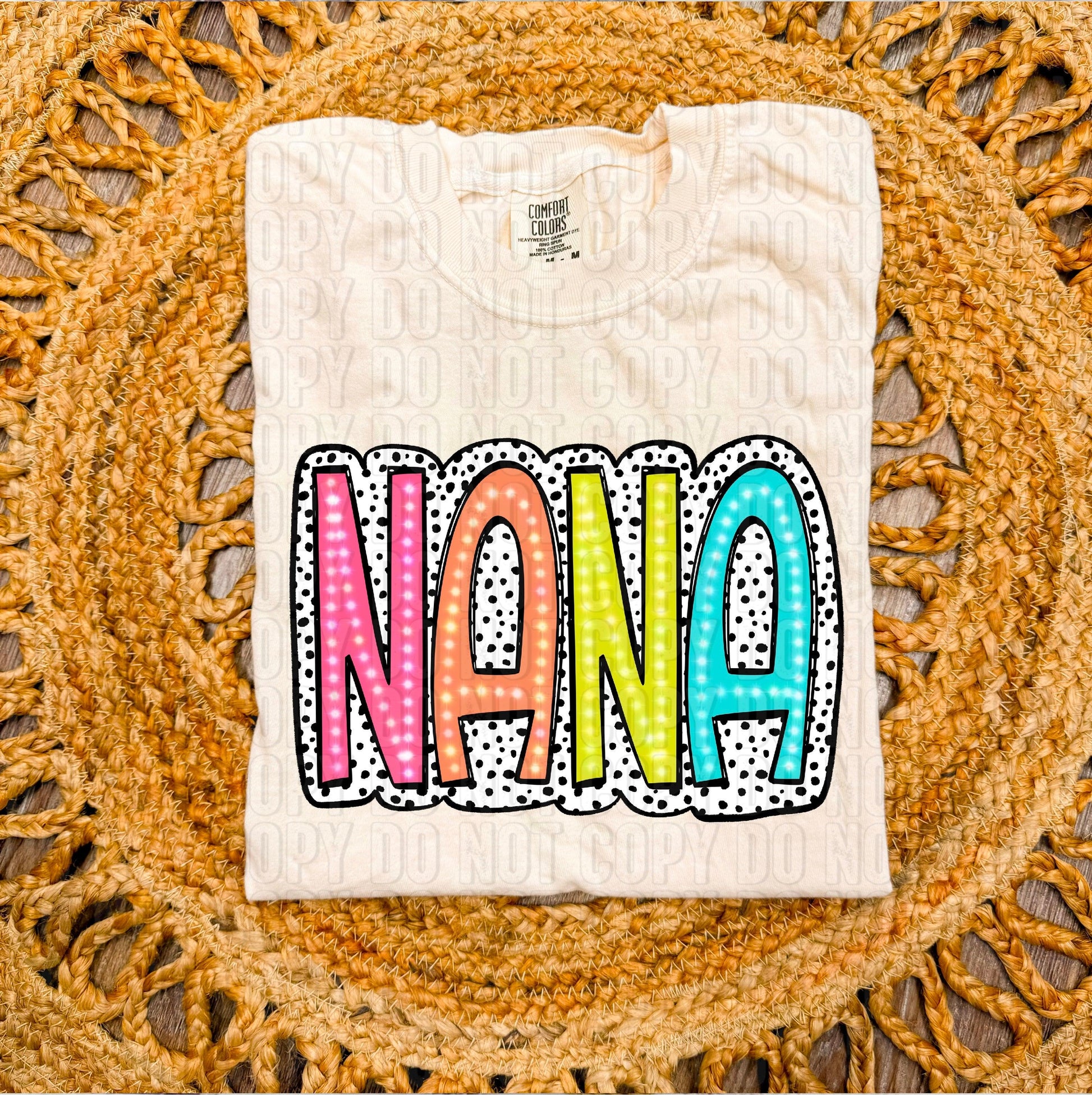 Nana Dalmatian Dots DTF Transfer