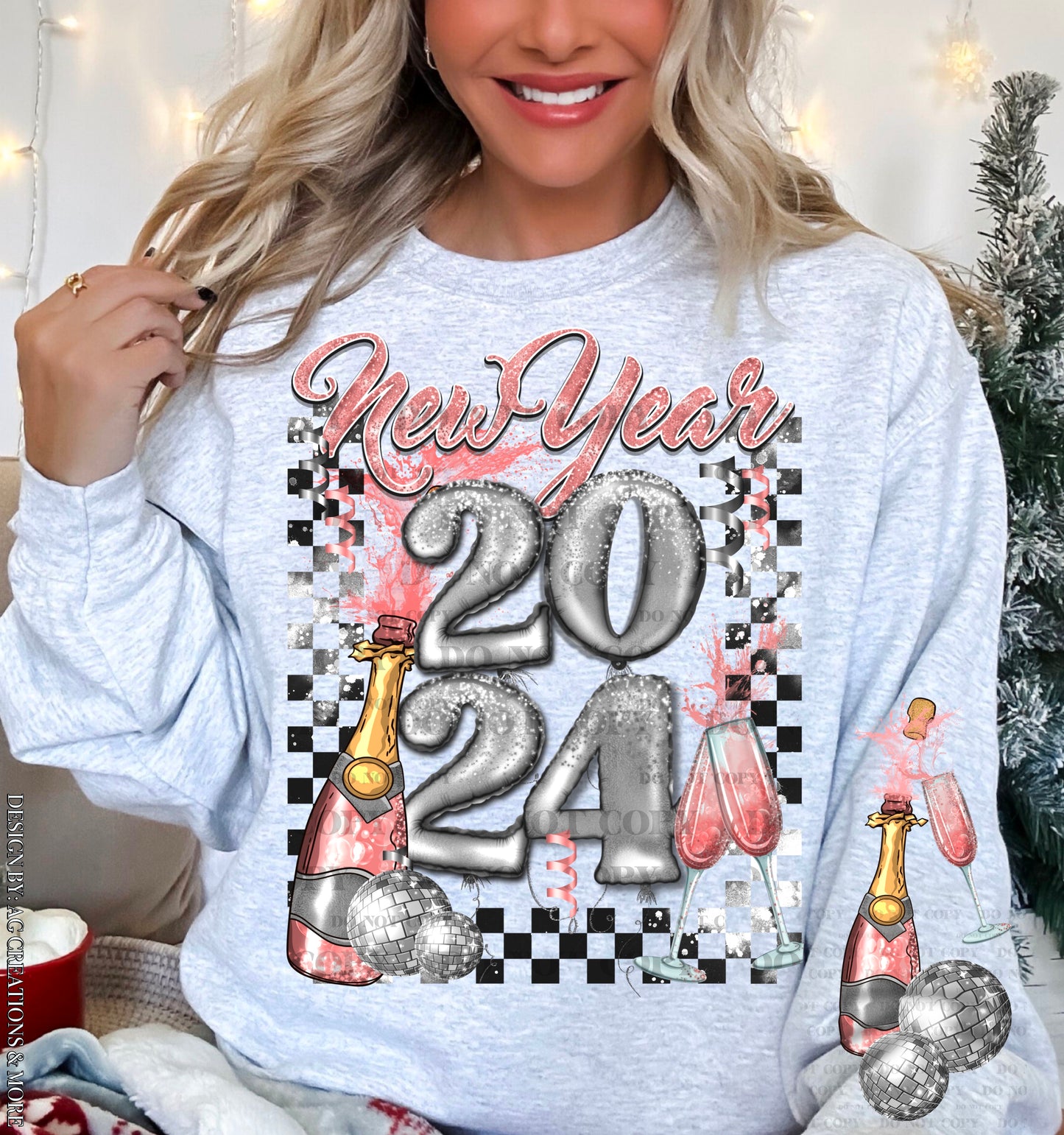 New Year 2024 DTF Transfer