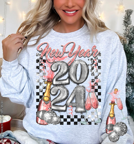 New Year 2024 DTF Transfer