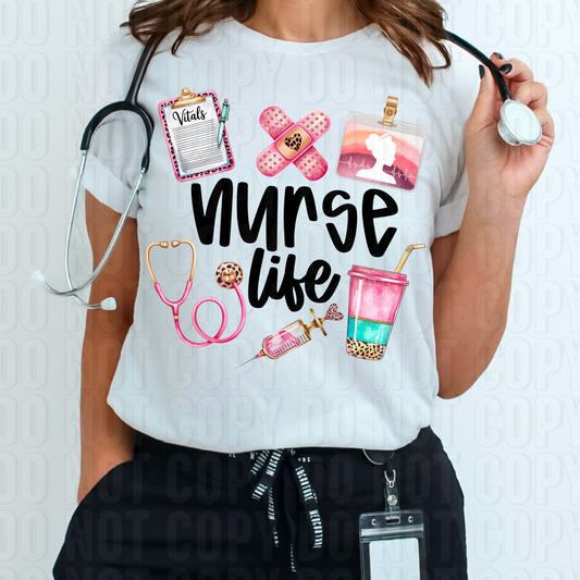 Nurse Life DTF Transfer