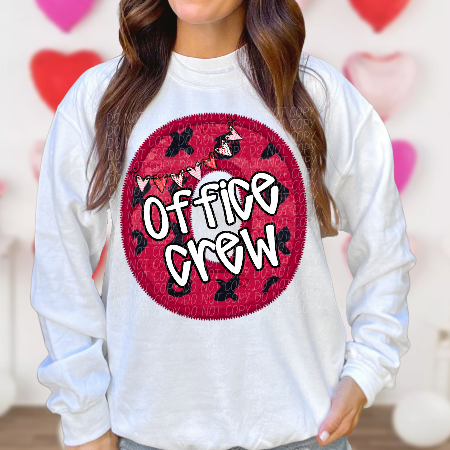 Office Crew Valentine Letter DTF Transfer