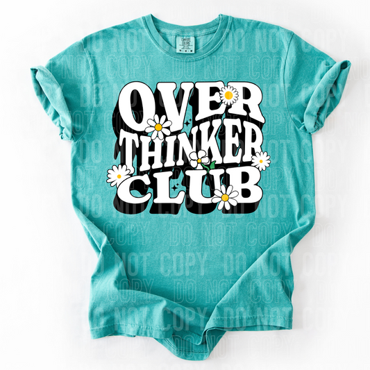 Over Thinker Club DTF Transfer