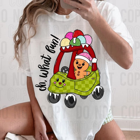 Oh what Fun Bug Car DTF Transfer