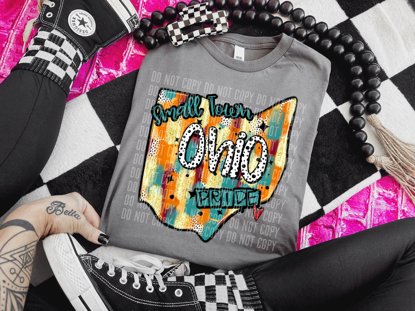 Ohio Brushstroke State Pride DTF Transfer