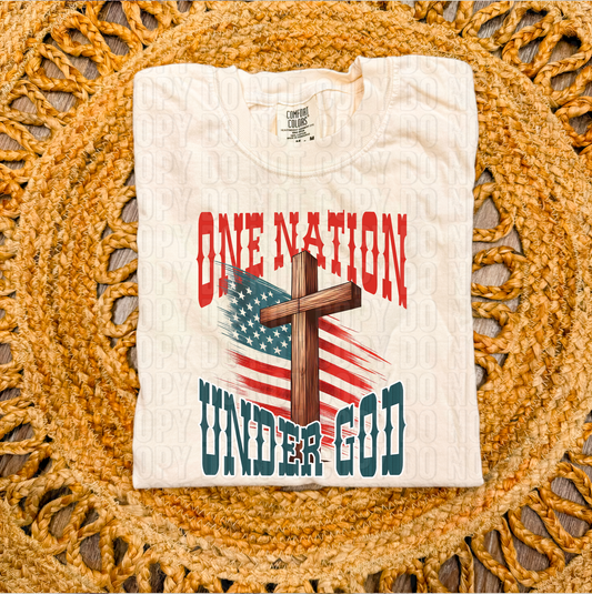 One Nation Under God DTF Transfer