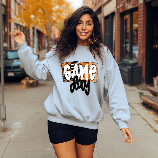 Gameday Orange Boxy Basketball DTF Transfer