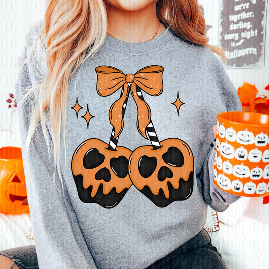 Orange Candy Apple DTF Transfer