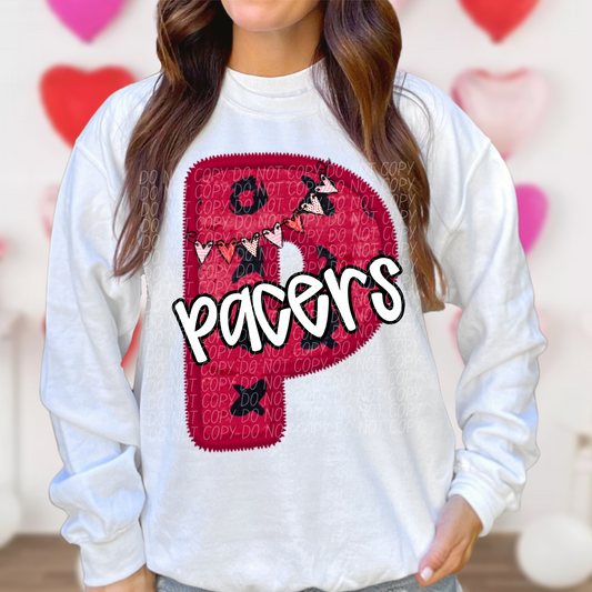 Pacers Valentine School Spirit DTF Transfer