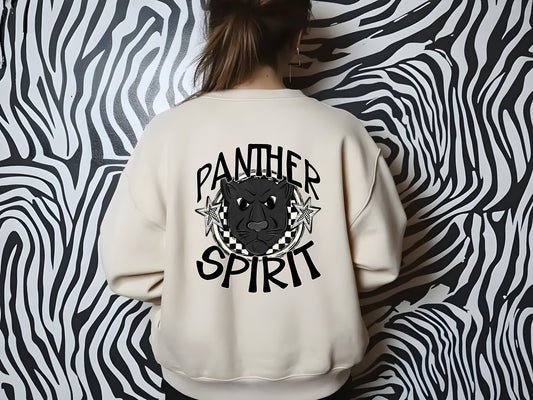 PANTHER MASCOT SPIRIT  CHECKER CIRCLE SAG DTF Transfer