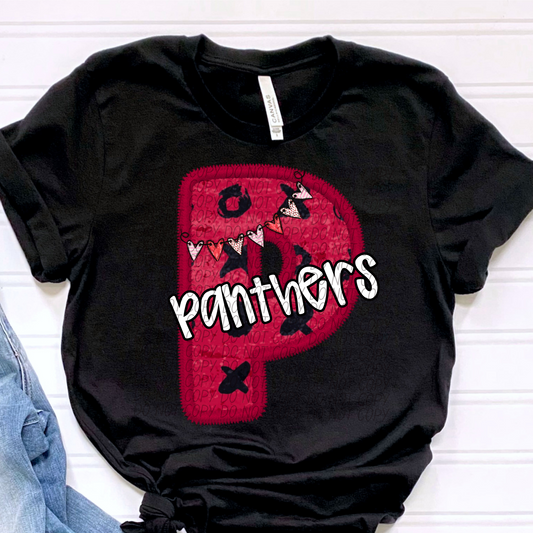 Panthers Valentine School Spirit DTF Transfer