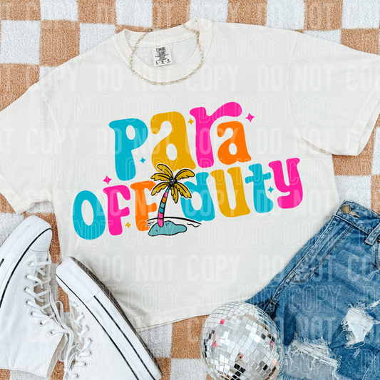 Para Off Duty Bright DTF Transfer