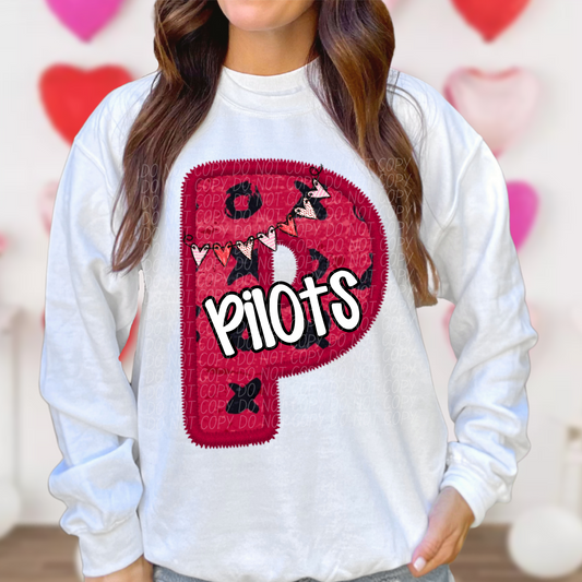 Pilots Valentine School Spirit DTF Transfer