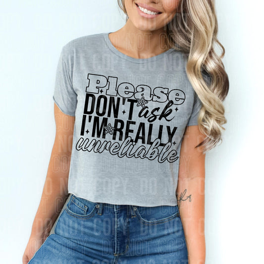 Please Don't Ask DTF Transfer