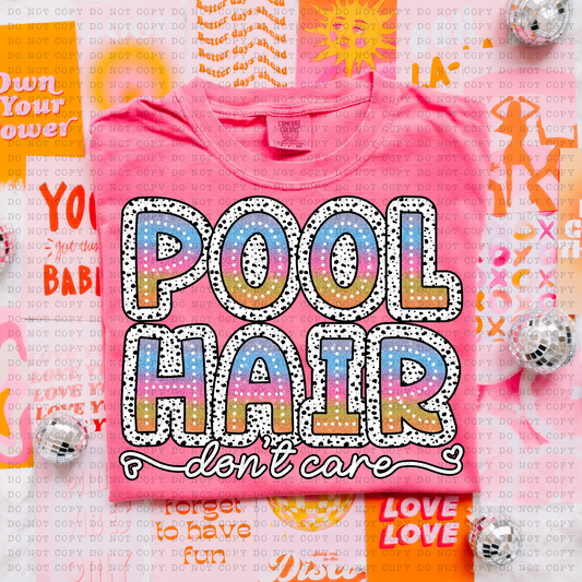 Pool Hair Tie Dye DTF Transfer