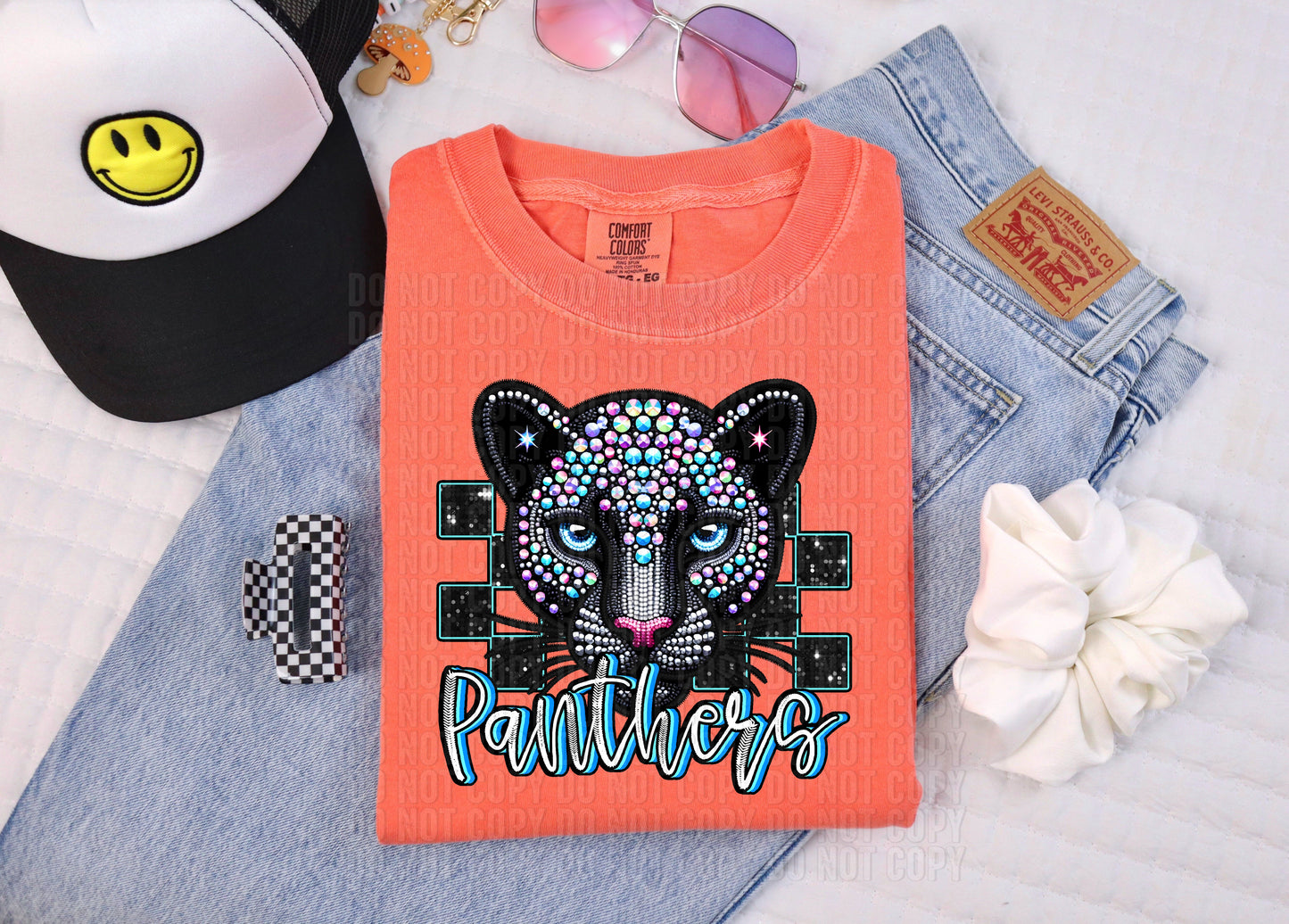 Rhinestone Colorful Mascots DTF Transfer
