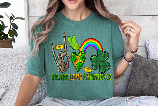 Peace Love Shamrock DTF Transfer