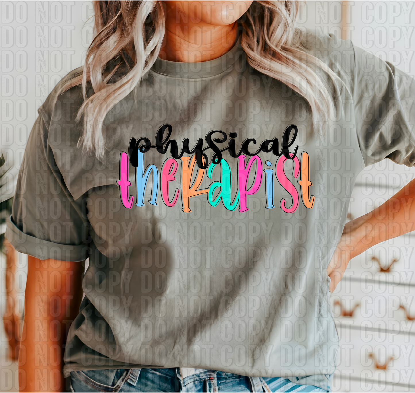Colorful Handwritten Occupations/Names DTF Transfer