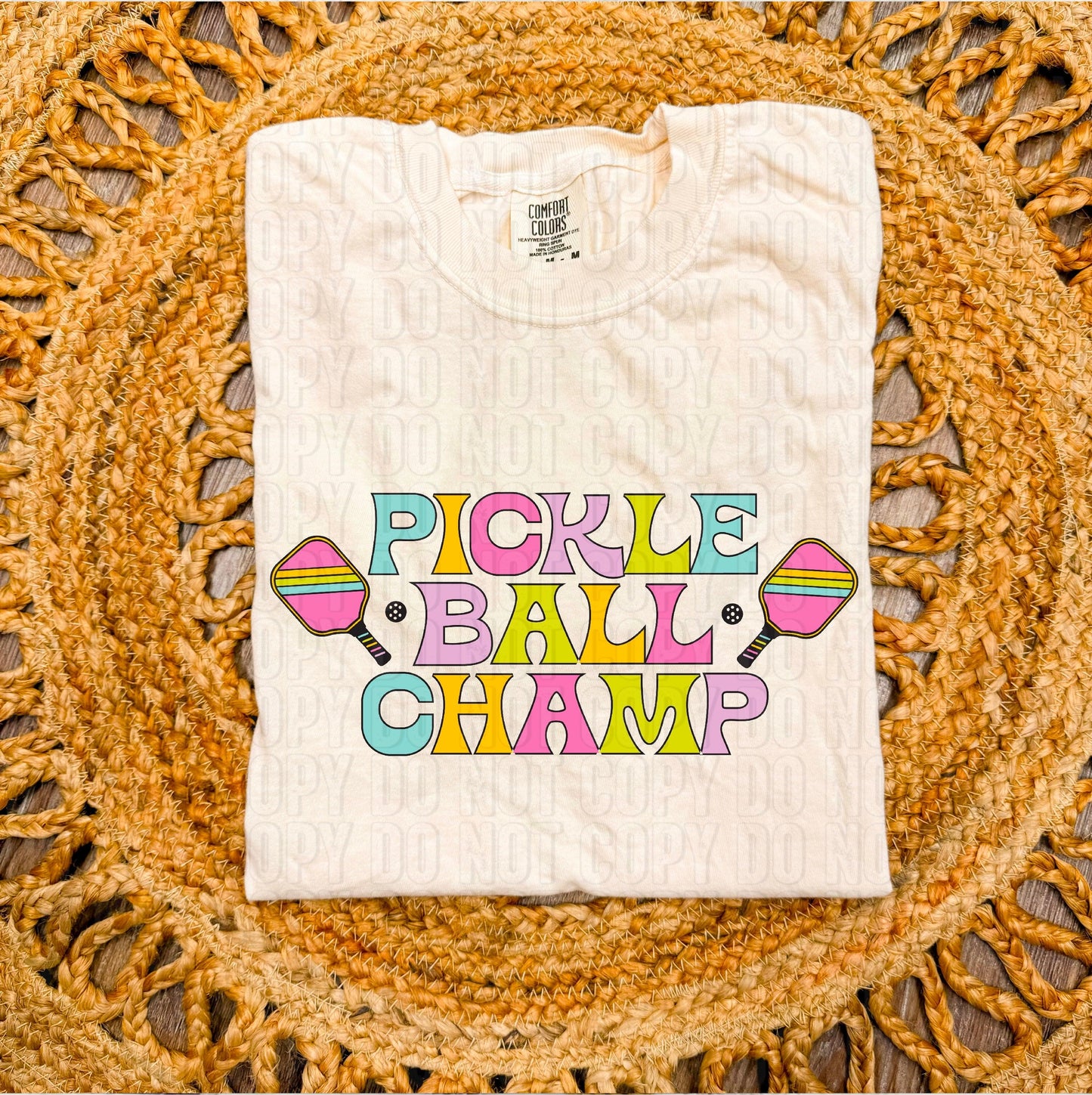 Pickle Ball Champ DTF Transfer