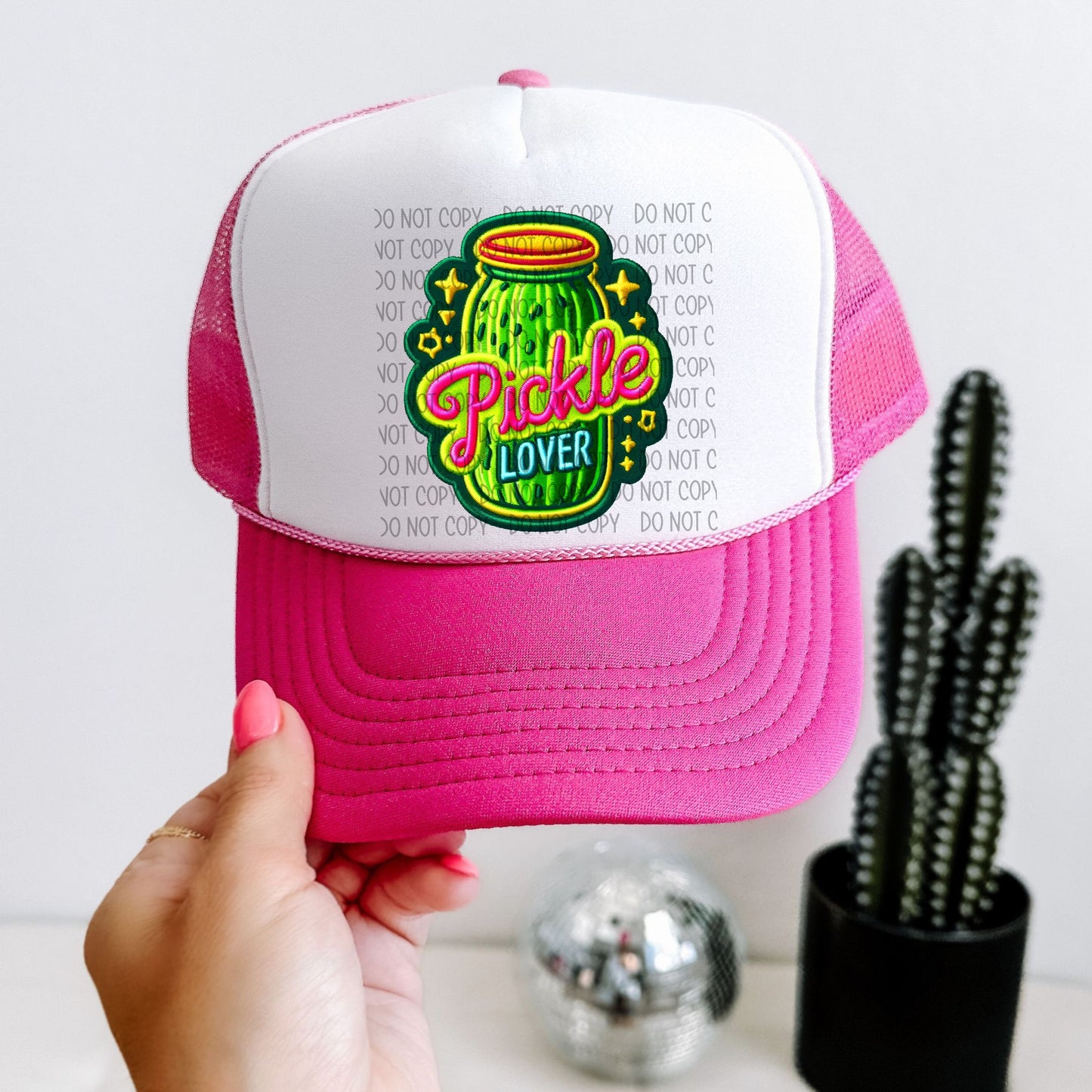 Pickle Lover Hat Patch DTF Transfer