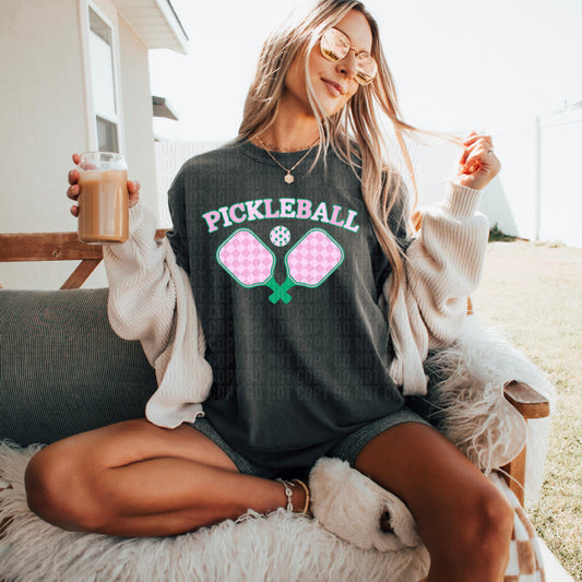 Pickle Ball Preppy DTF Transfer