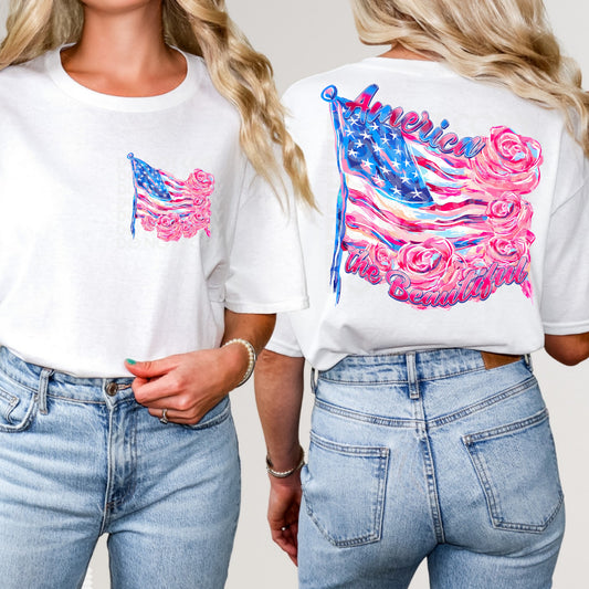 America The Beautiful Front/Back DTF Transfer