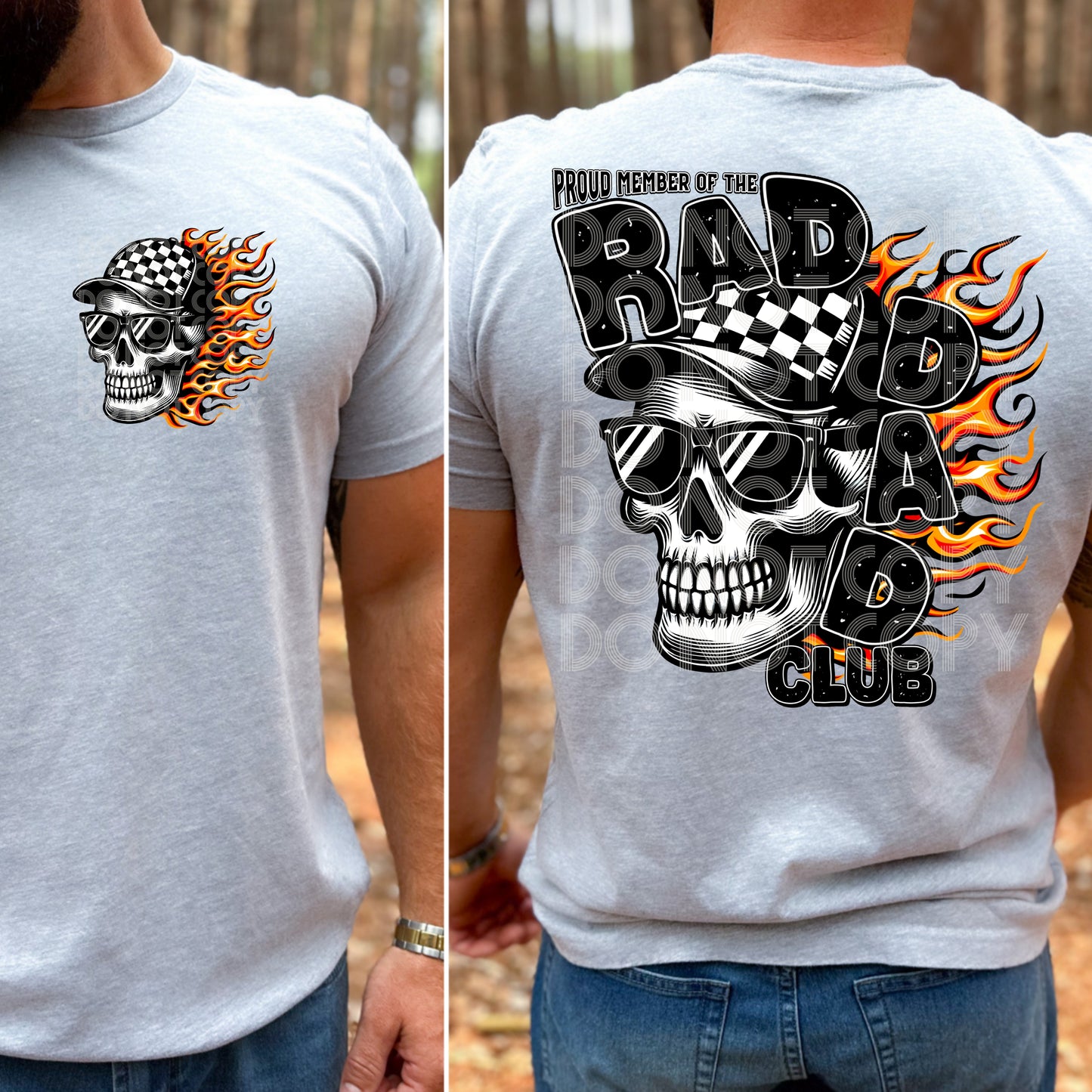 Rad Dad Club Front/Back DTF Transfer