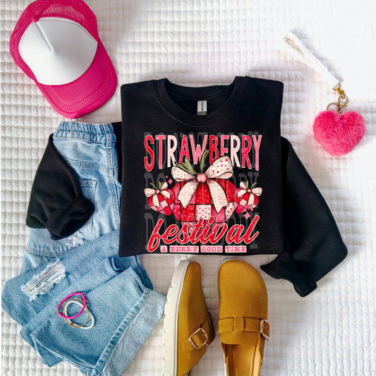 Strawberry Festival DTF Transfer