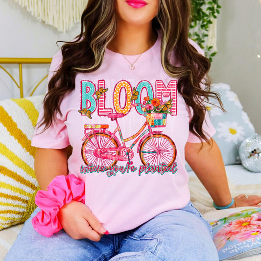 Bloom Where You're Planted DTF Transfer