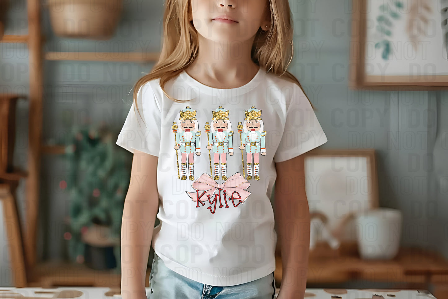Pink Classic Nutcrackers (Girl) With Name Personalized DTF Transfer