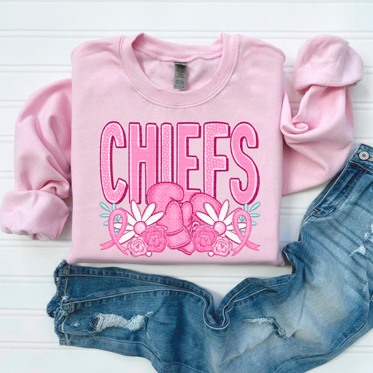 Chiefs Pink Out Mascot DTF Transfer