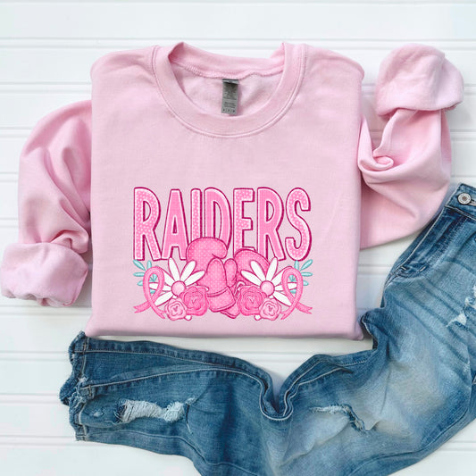 Raiders Pink Out Mascot DTF Transfer